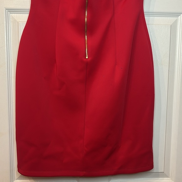 Guess Los Angeles Red Phoebe Halter Dress 12 - Picture 6 of 7